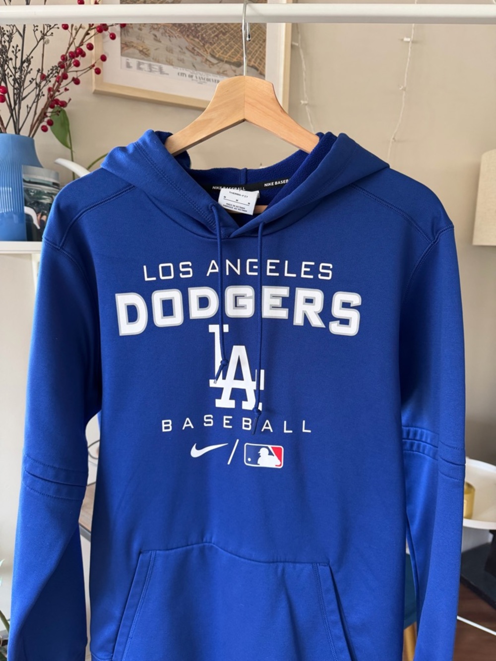 Nike Los Angeles Dodgers Blue Performance Pullover Hoodie
